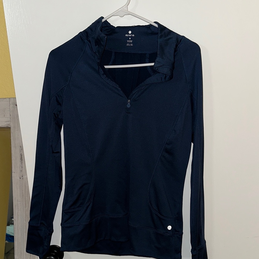 Apana Dark Blue Hoodie Sweatshirt